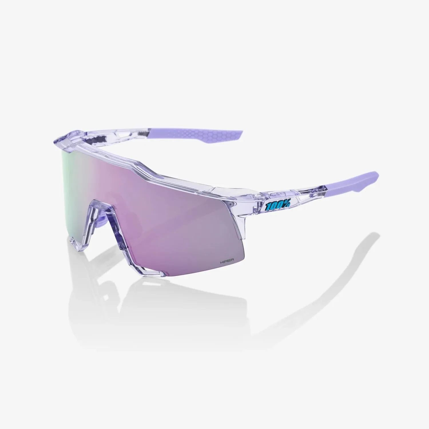 100% Speedcraft Polished Translucent Lavender HiPER® Lavender Mirror Lens