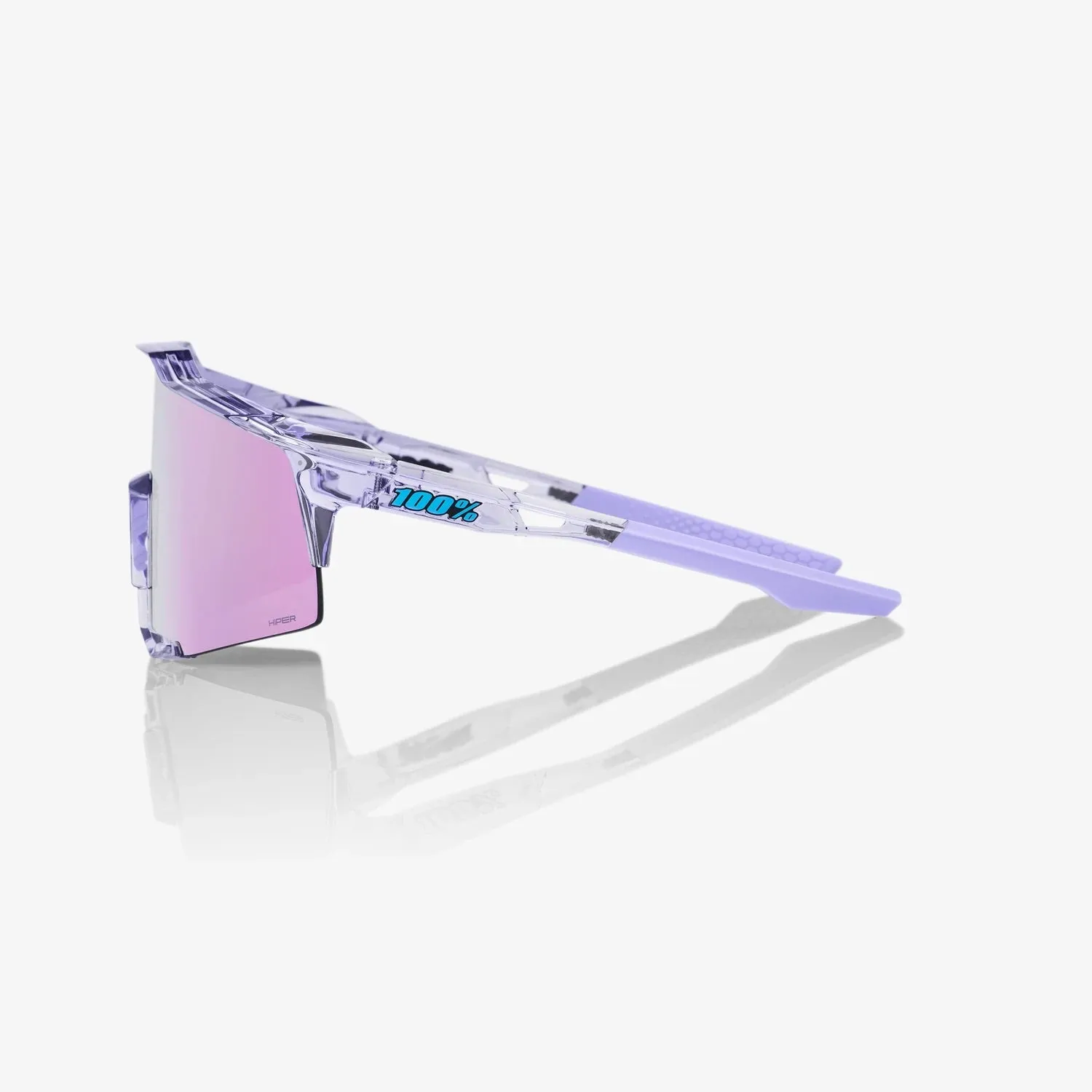 100% Speedcraft Polished Translucent Lavender HiPER® Lavender Mirror Lens