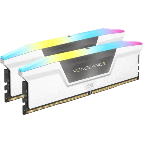 32GB (2x16GB) DDR5 5200MHz CL40 Corsair Vengeance White RGB RAM