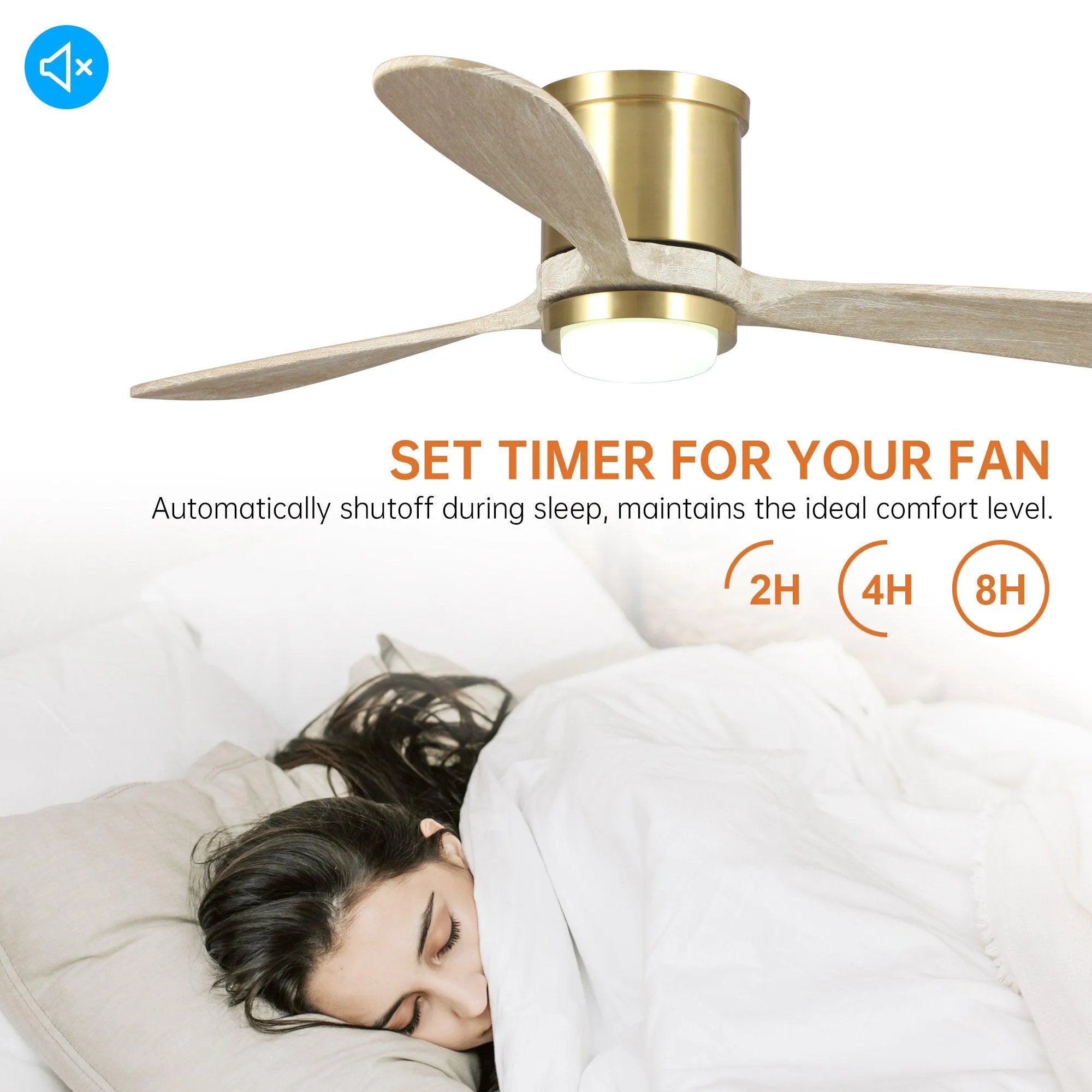 52" Mayna Smart Fan with LED Light and Remote Control