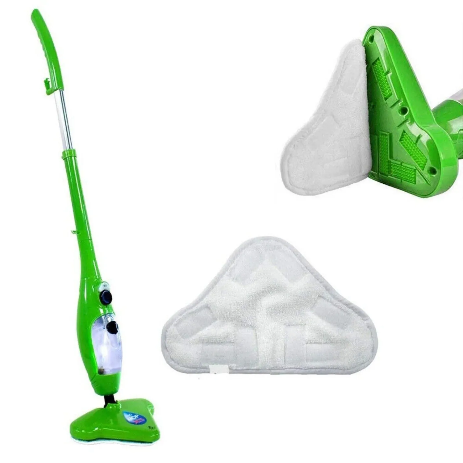 5PCS Ultra Soft Microfiber Steam Mop Pads - White