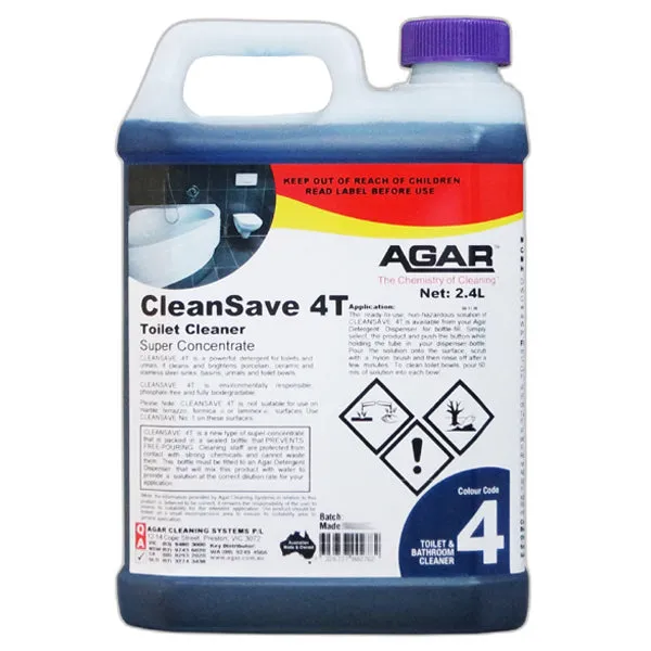 Agar CleanSave 4T Toilet Cleaner