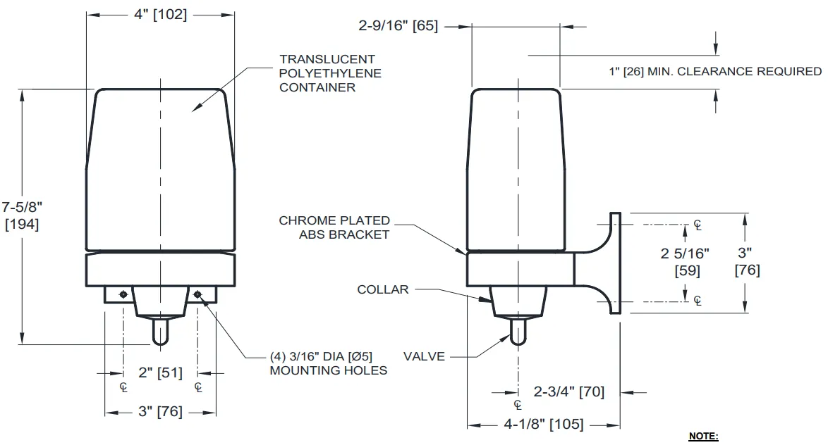 ASI 0356 Liquid Soap Dispenser