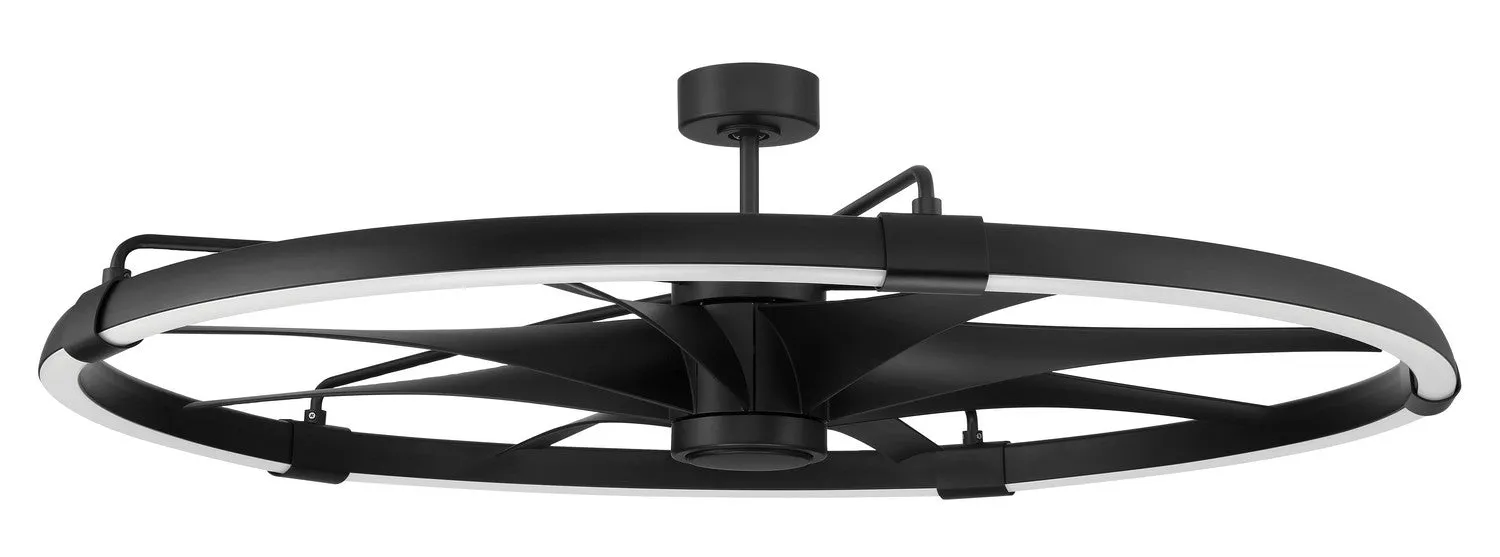 Axel Indoor/Outdoor 52" Ceiling Fan in Flat Black