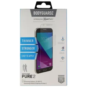 BodyGuardz Pure2 Screen Protector for Galaxy J3 (2017) / Express Prime 2 - Clear