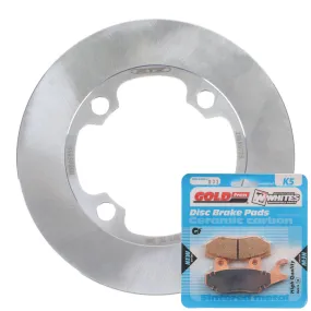 BRAKE DISC & PAD FRONT KIT - SUZ LTF300F 02-20 - LEFT