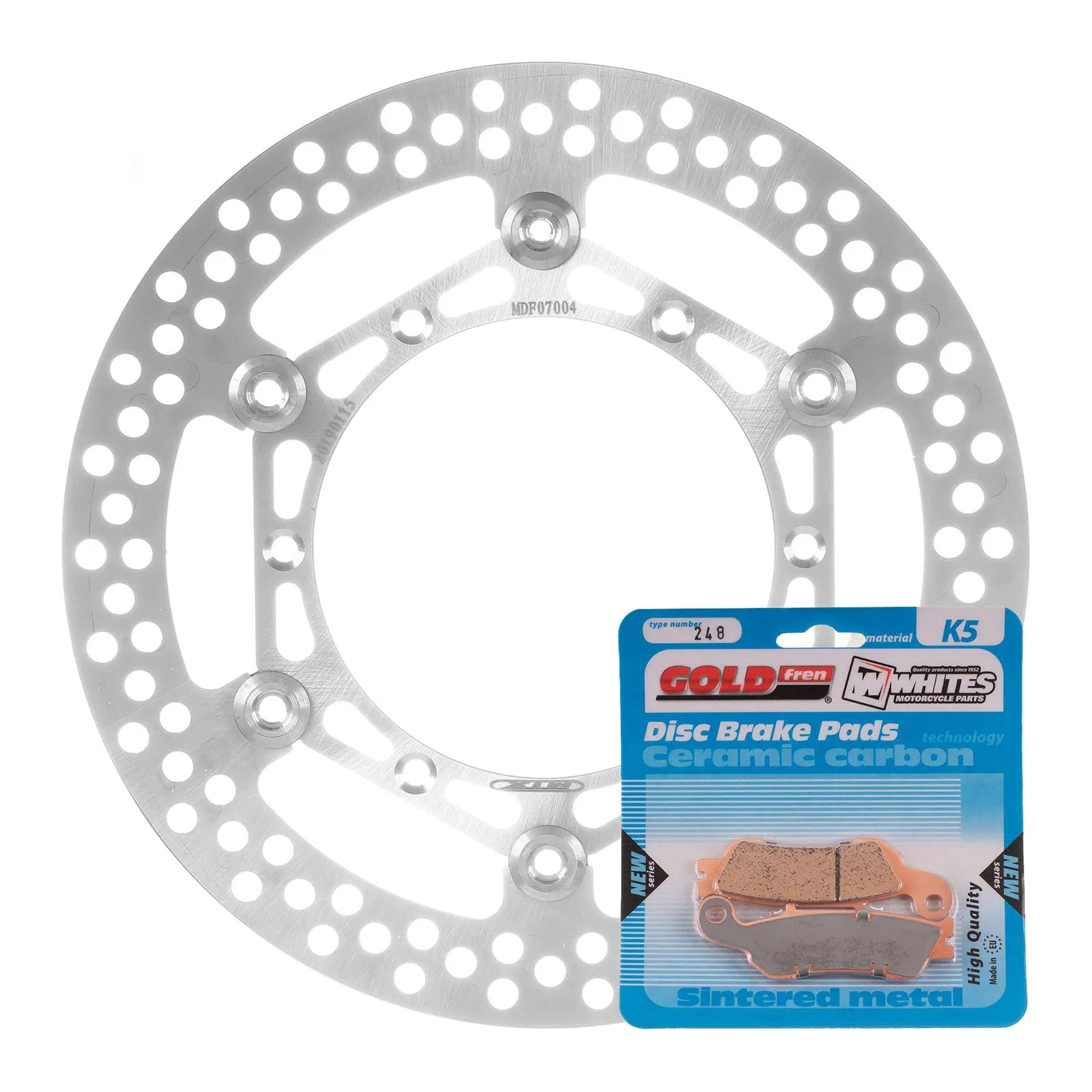 BRAKE DISC & PAD FRONT KIT - YAM YZ450F 08-15