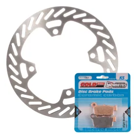 BRAKE DISC & PAD REAR KIT - KAW KX250F 04-15