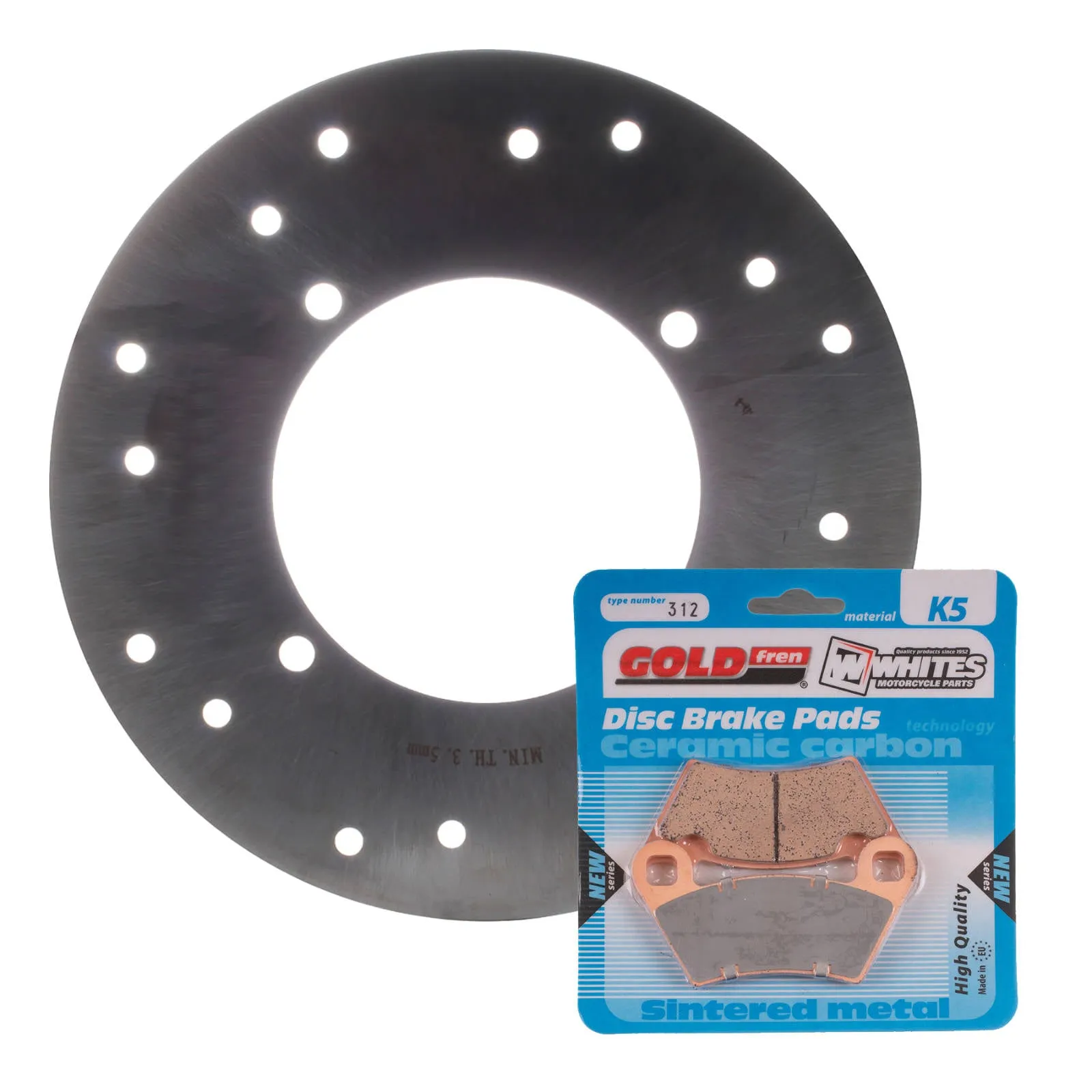 BRAKE DISC & PAD REAR KIT - POL ACE 570 HD EPS 18-20