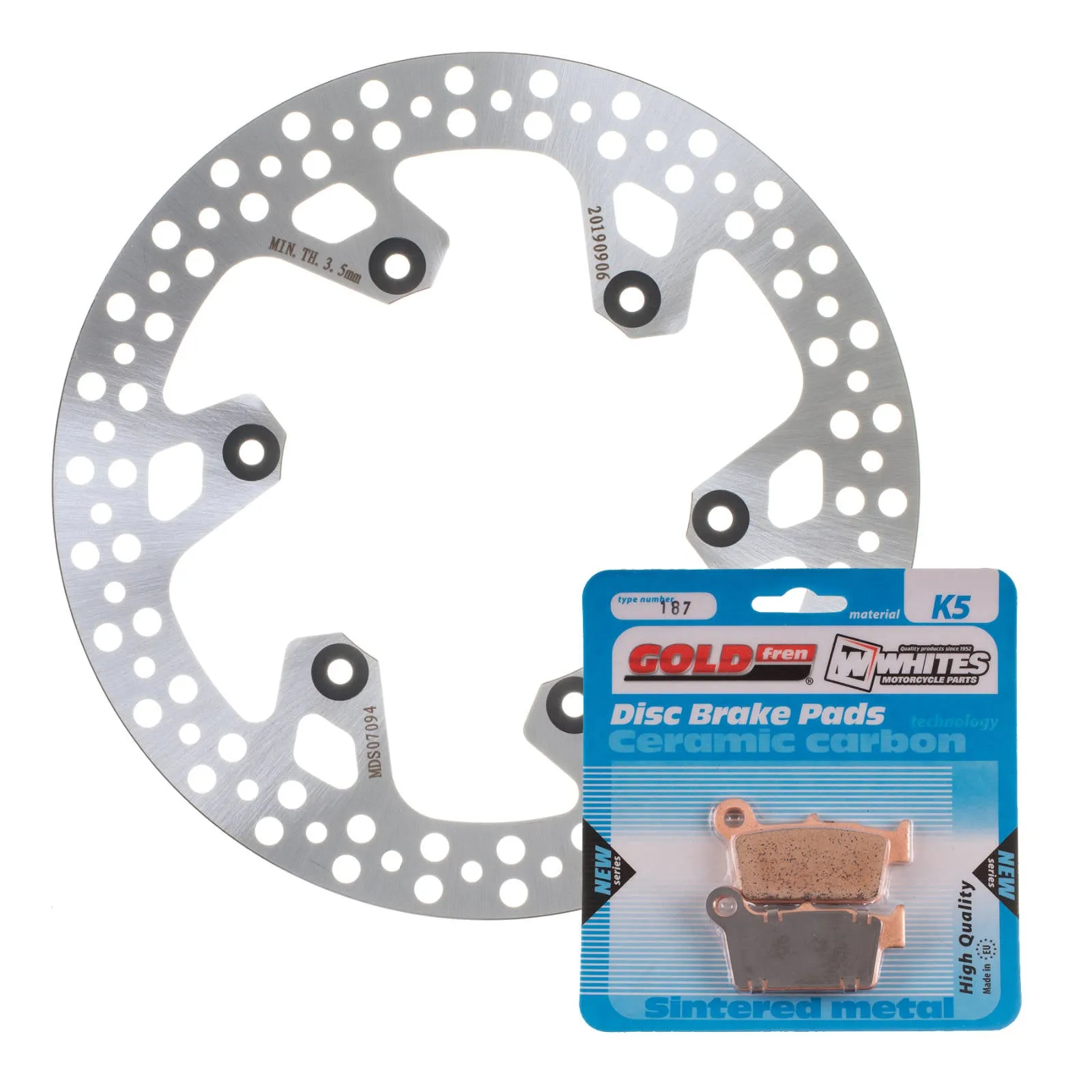 BRAKE DISC & PAD REAR KIT - YAM WR450F 03-20