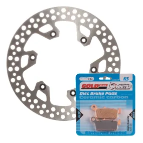 BRAKE DISC & PAD REAR KIT - YAM YZ250F 02