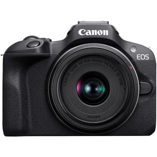 Canon EOS R100 Mirrorless Camera with 18-45mm Lens Package