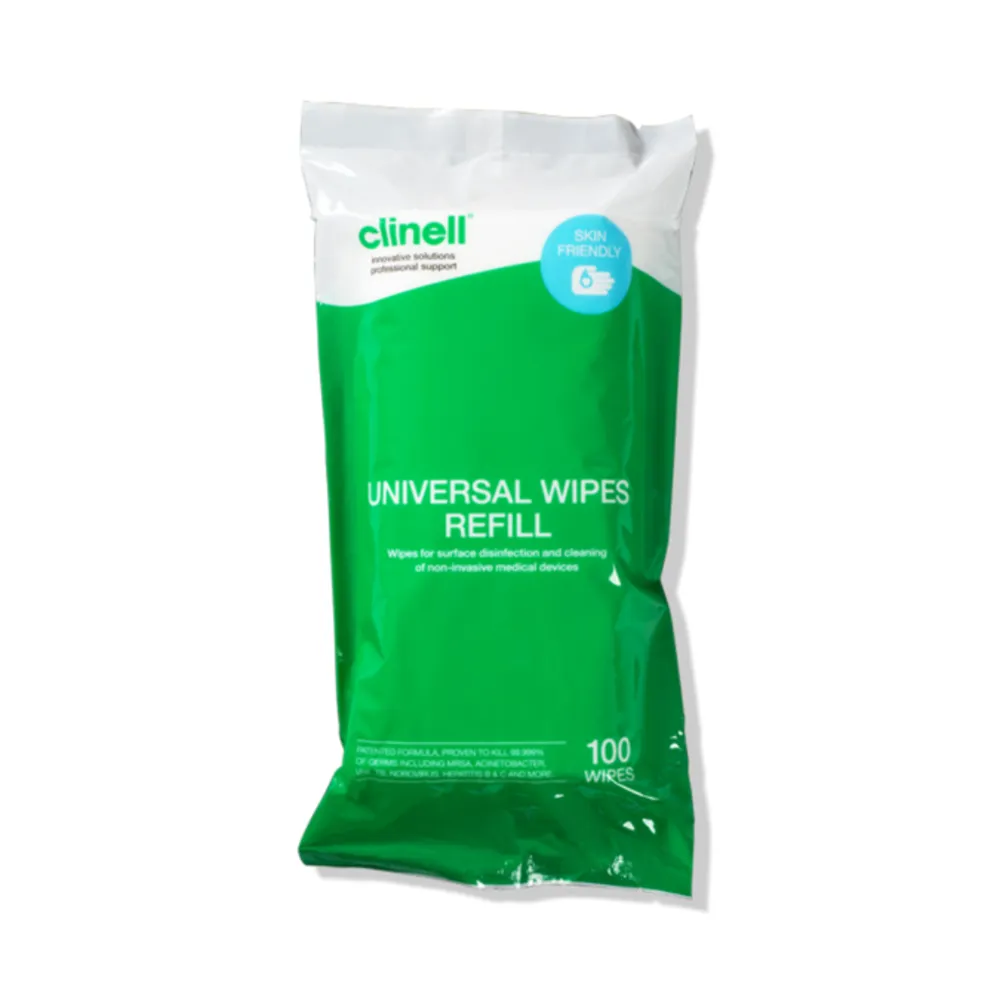 CLINELL UNIVERSAL WIPES TUB REFILLS 100