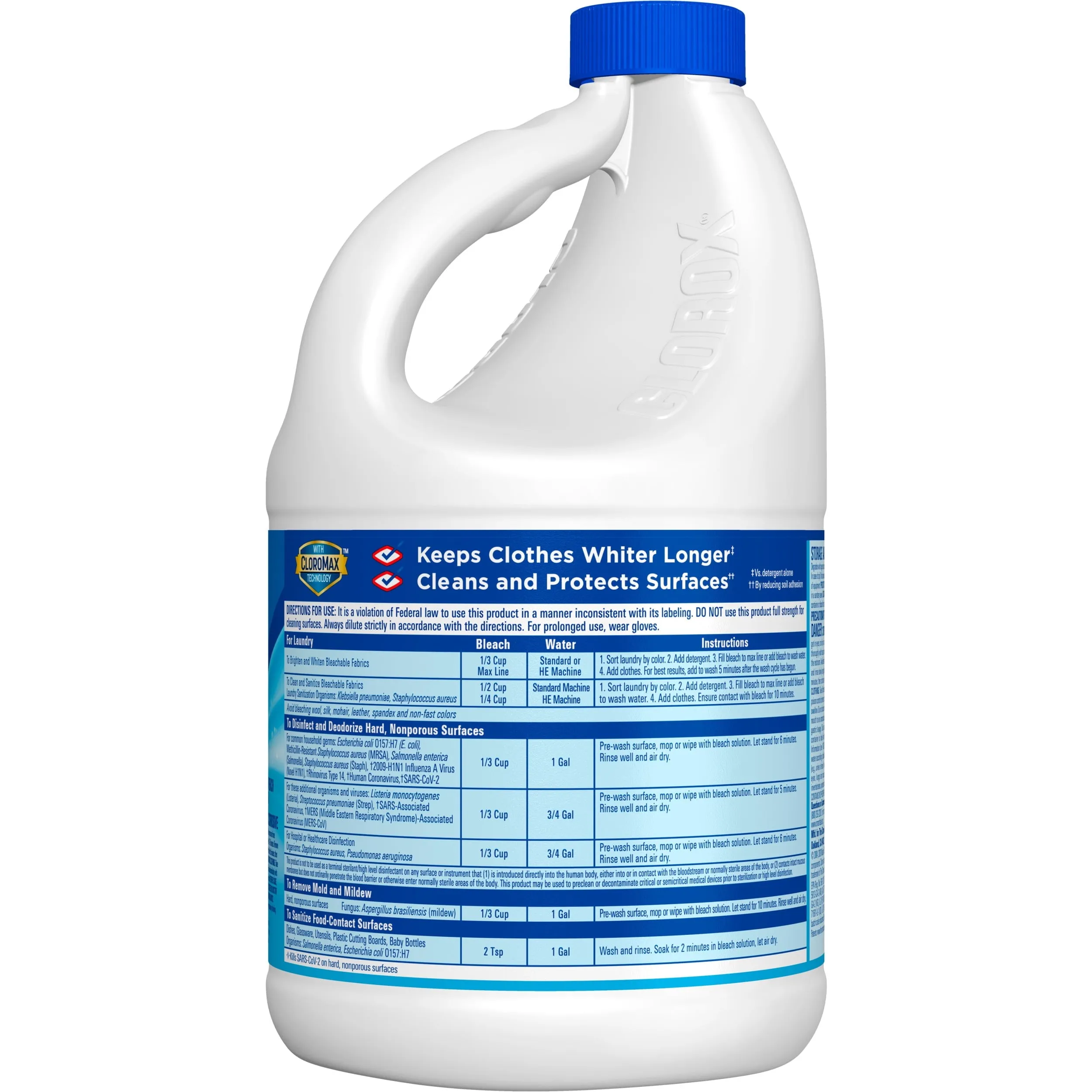 Clorox Disinfecting Liquid Bleach Cleaner, Regular Scent, 81 fl oz