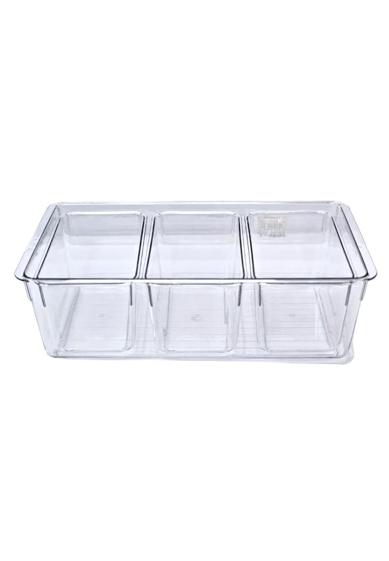 Cuisson PET Fridge Container with Lid 33 x 17 x 10cm