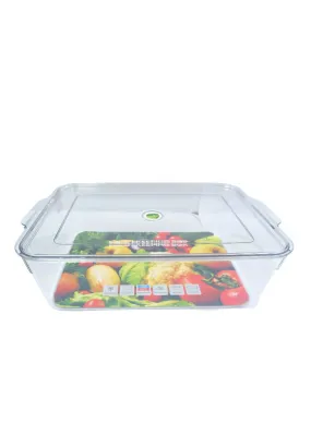 Cuisson PET Fridge Container with Lid 34 x 22 x 10cm