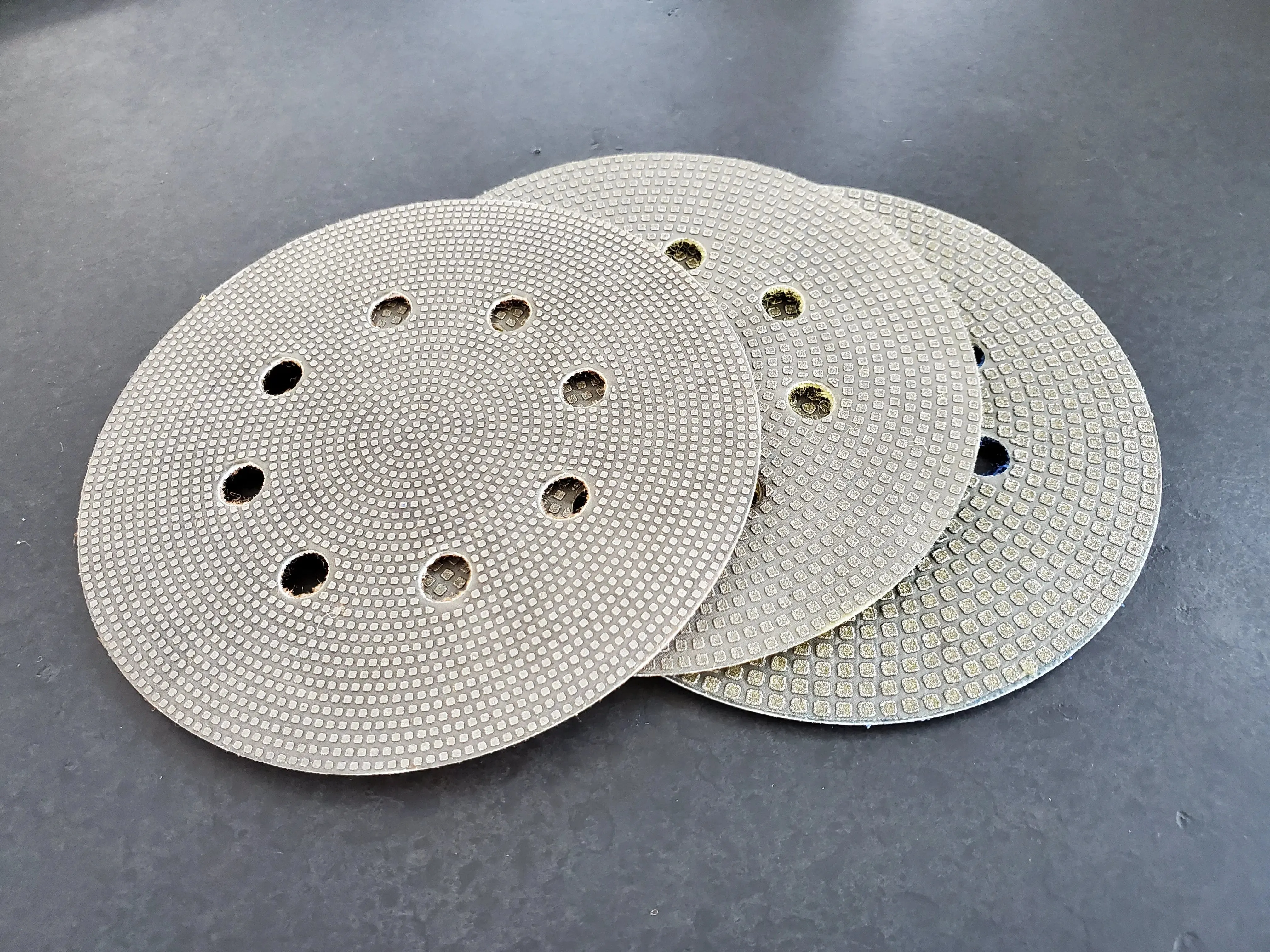 Diamond Sanding Pad Discs, ExpXT 5" Velcro Backed Electroplated