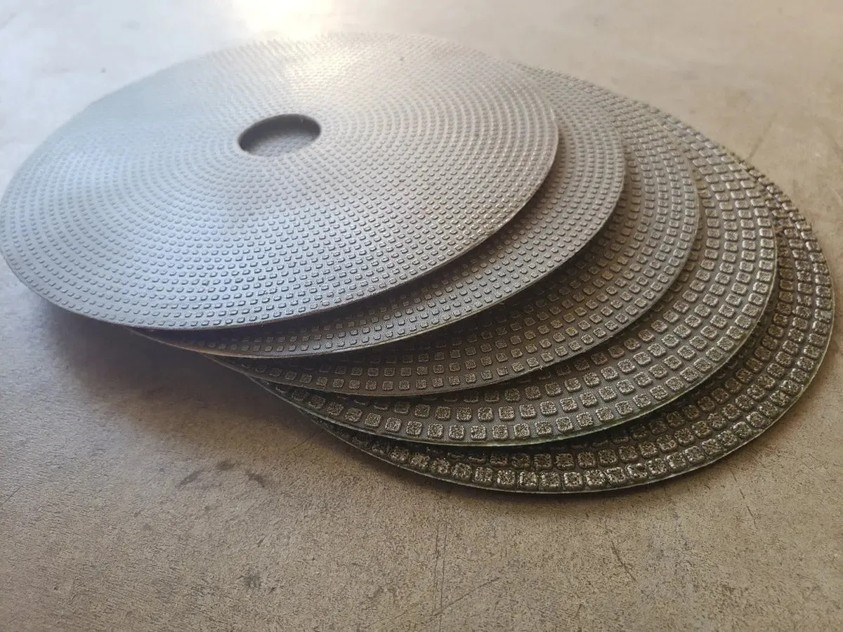 Diamond Sanding Pad Discs, ExpXT 5" Velcro Backed Electroplated