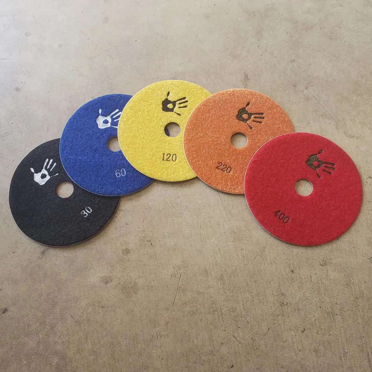 Diamond Sanding Pad Discs, ExpXT 5" Velcro Backed Electroplated