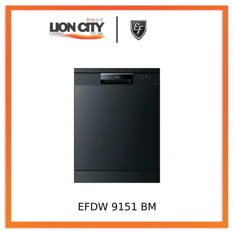 EF EFDW 9151 BM Free Standing Dishwasher