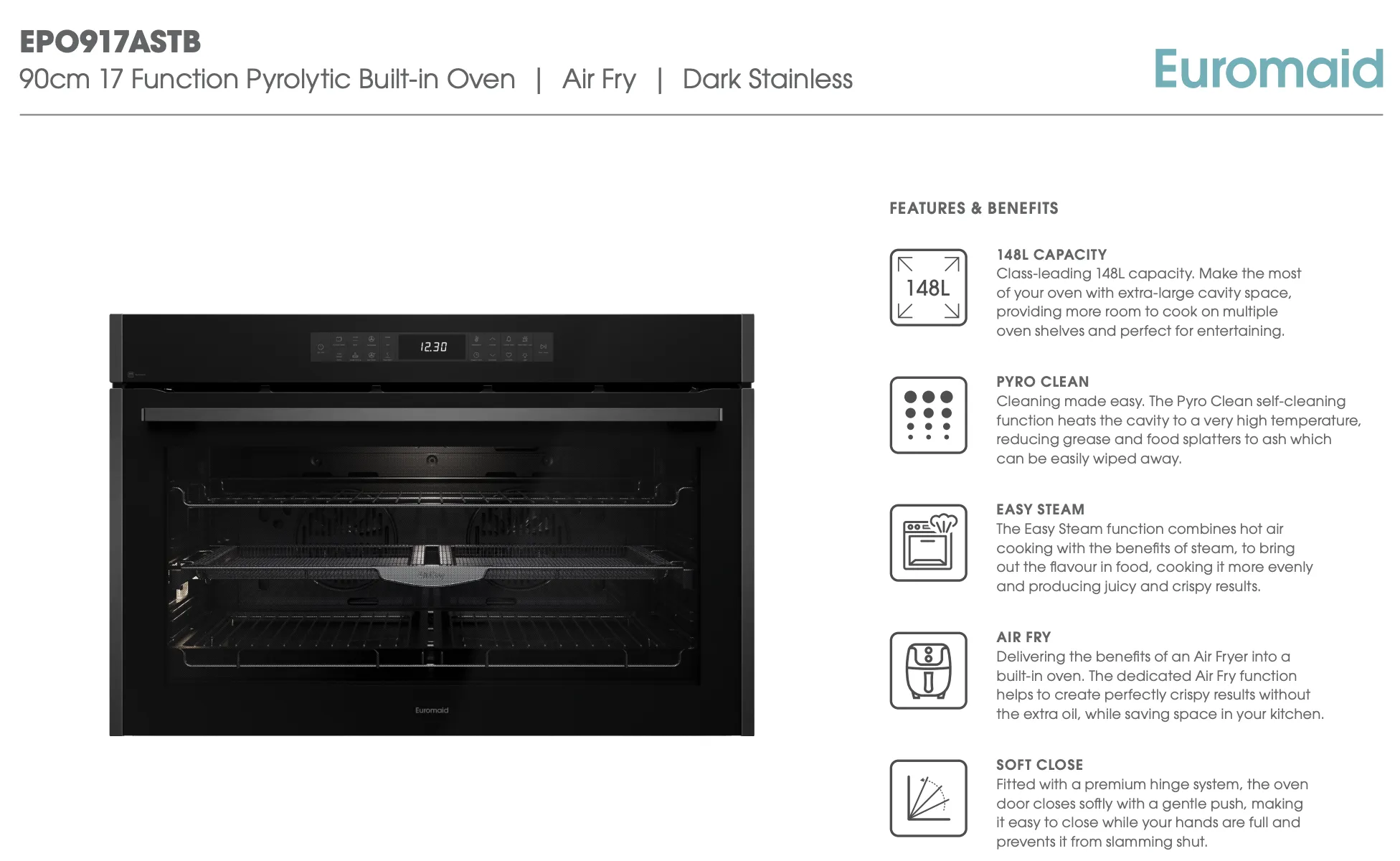 Euro Appliances x Euromaid  90cm Induction Package No. 3