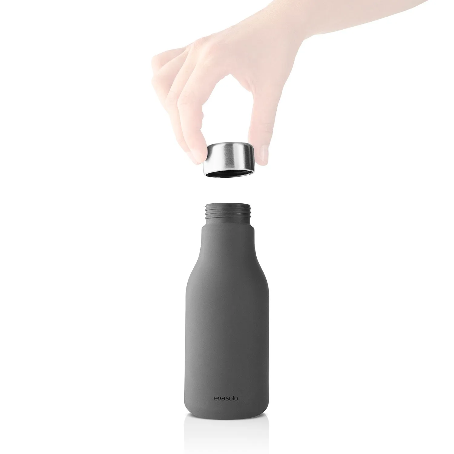 eva solo | squeeze soap dispenser | elephant grey