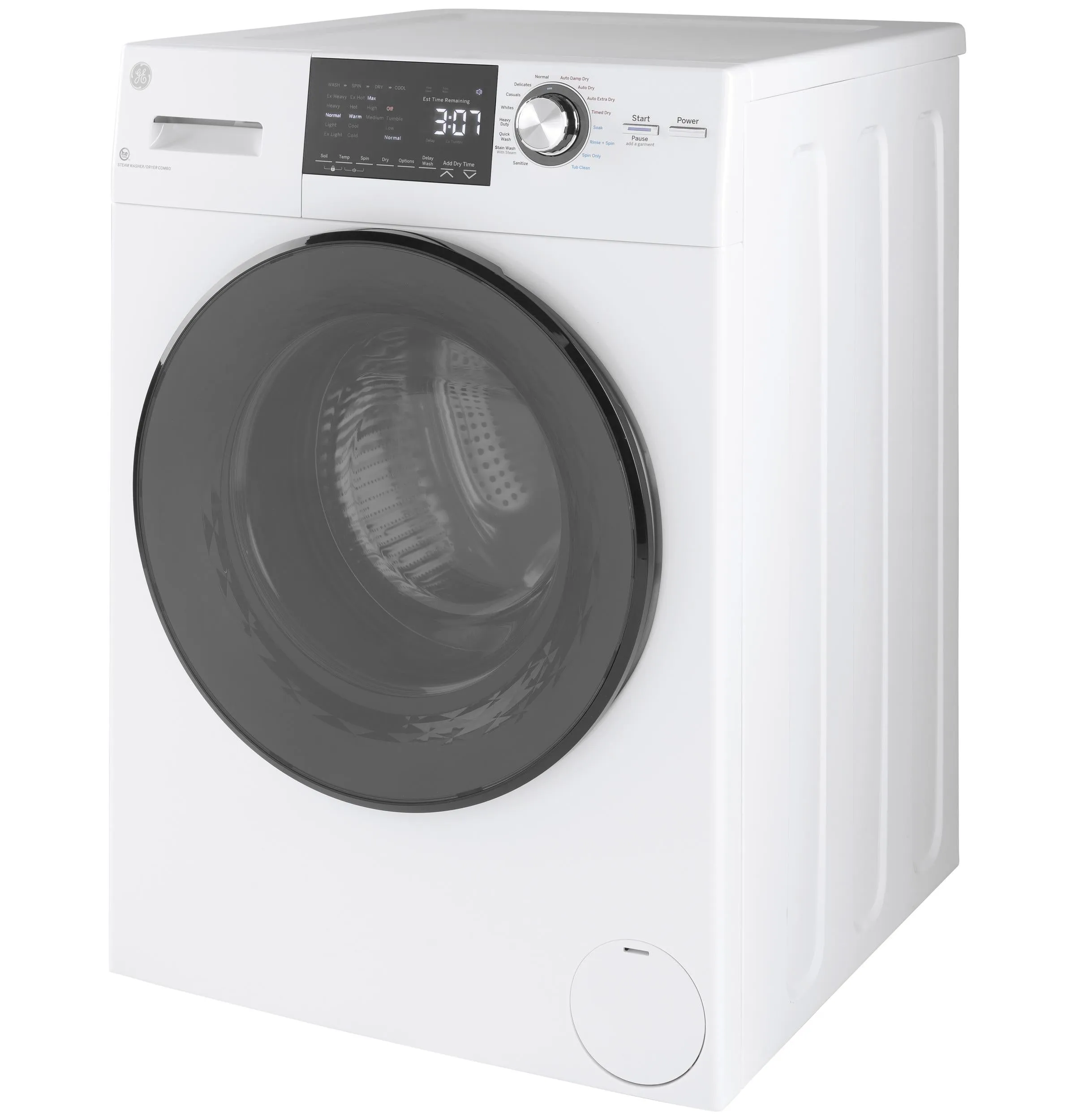 GFQ14ESSNWW GE® 24" 2.4 cu. ft.Capacity Front Load Washer/Condenser Dryer Combo