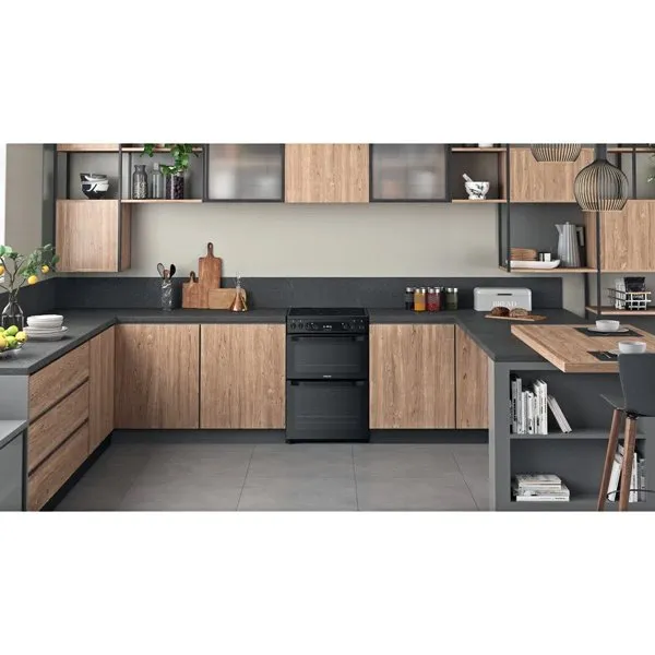 Hotpoint HDM67V92HCB UK Double cooker Black