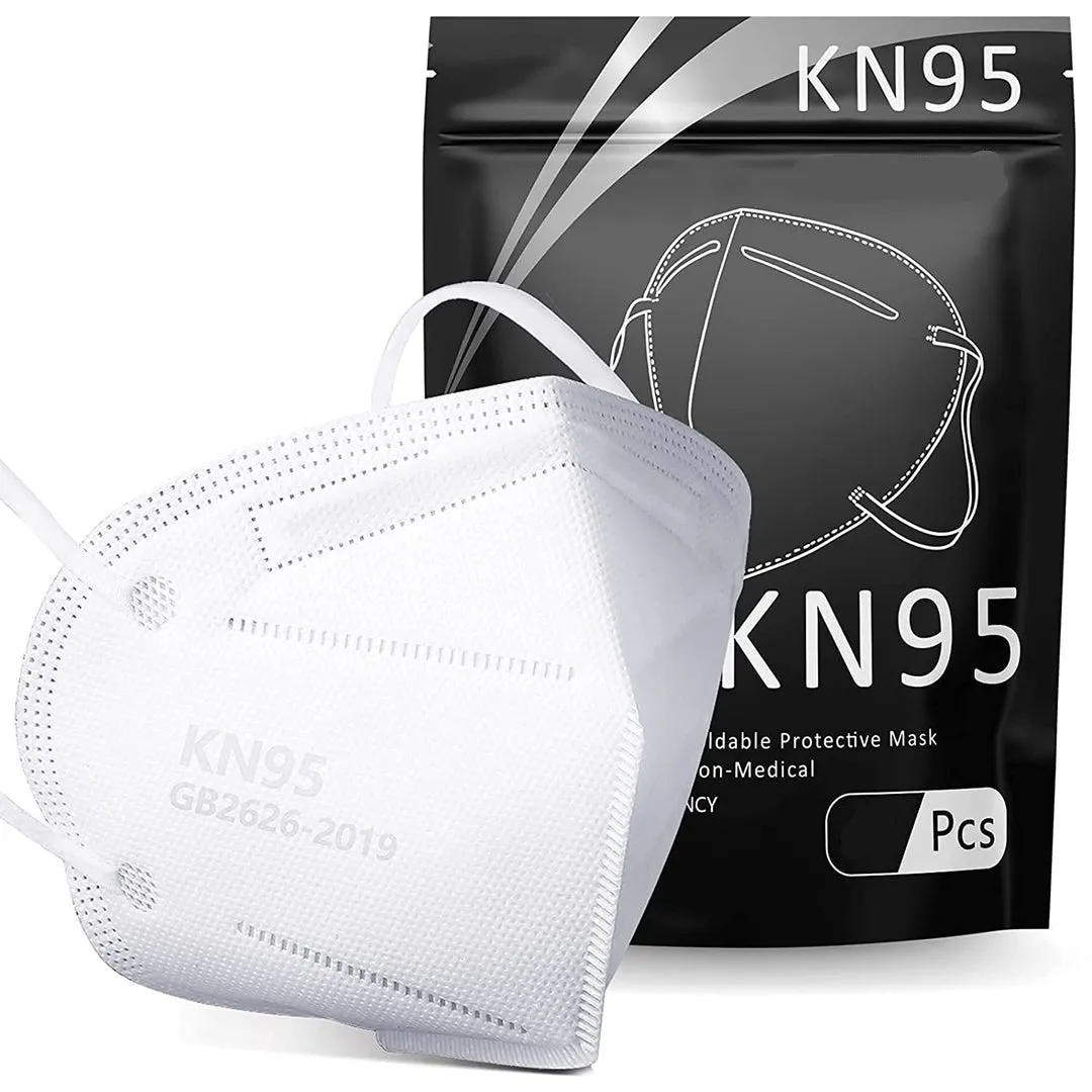 KN95 Foldable Protective Face Mask - White