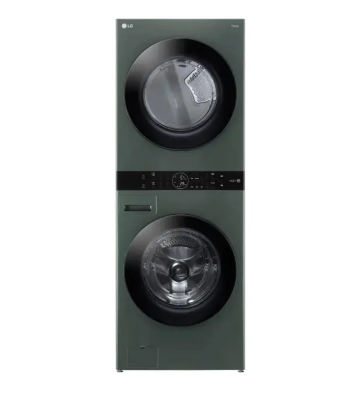 LG - 4.5 Cu.Ft. 6-Cycle Front-Load Washer and 7.4 Cu.Ft. 6-Cycle Electric Dryer WashTower with Steam and BI Intelligence