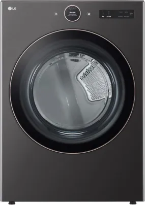 LG DLGX6501B 27-Inch Gas Smart Dryer with 7.4 cu. ft. Capacity, 23 Dry Cycles, 11 Dry Options, Digital Dial Control, and LCD Display: Black Steel