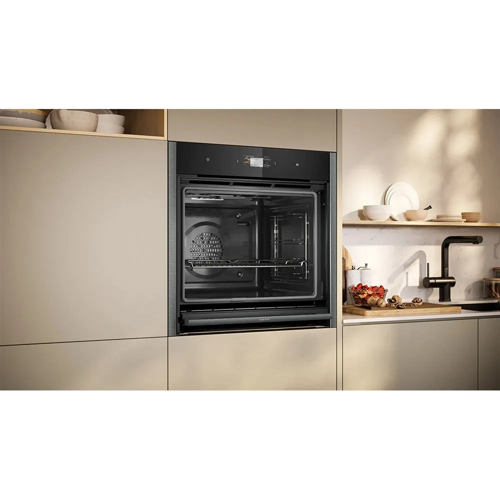 Neff N90 71L Built-In Electric Single Oven - Graphite Grey | B64CS71G0B