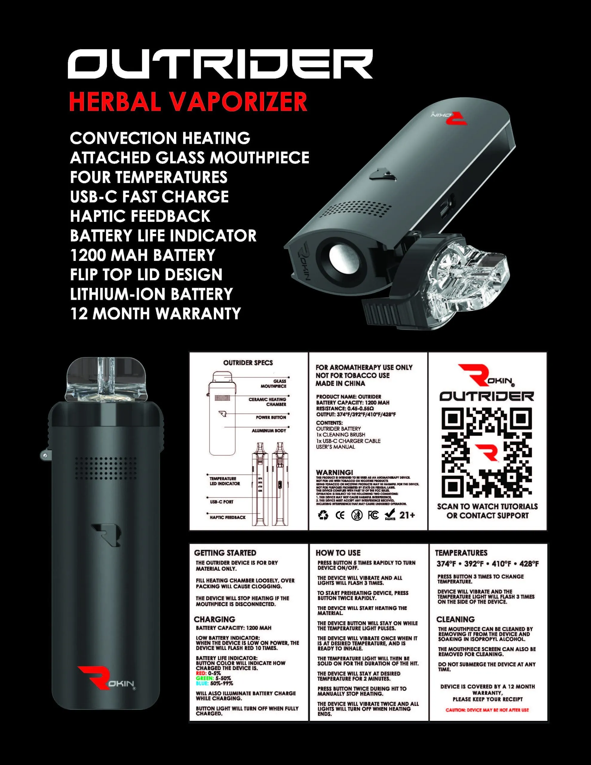 Outrider Dry Herb Vape Kit