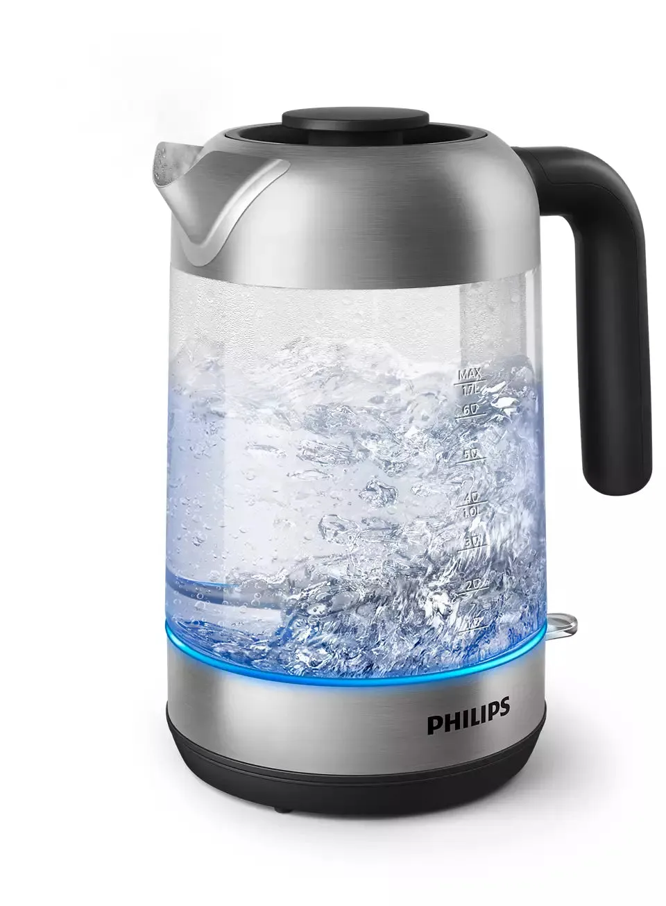 Philips, Domestic Appliances Series 5000 Glass Kettle, 1.7 L, Removable lid, HD9339