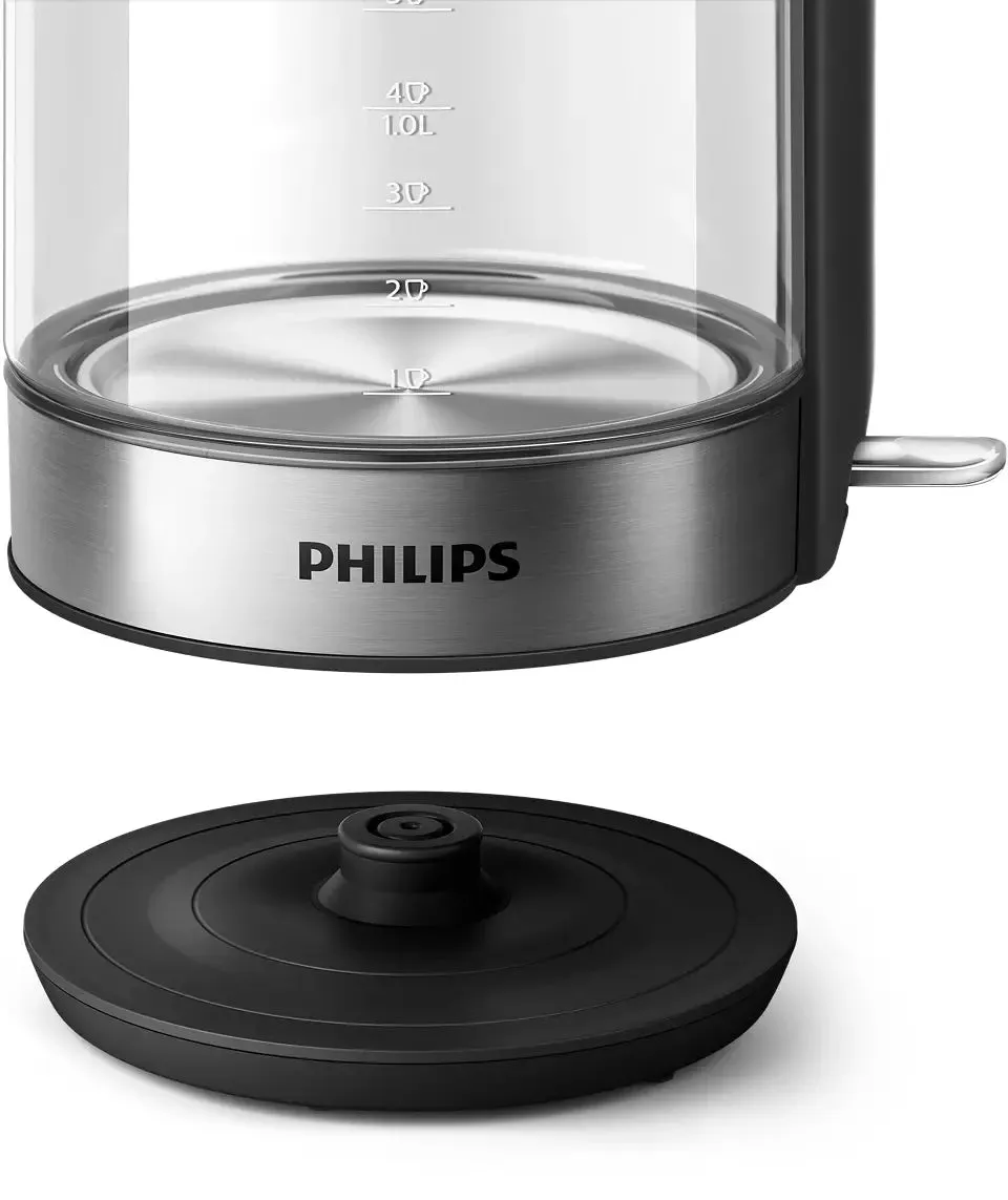 Philips, Domestic Appliances Series 5000 Glass Kettle, 1.7 L, Removable lid, HD9339