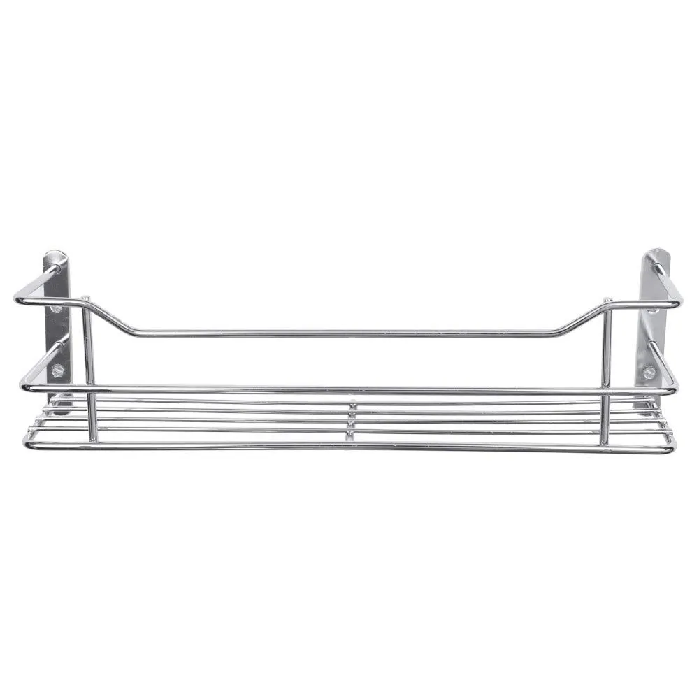 Plantex Bathroom Shelf for Wall/Stainless Steel Rack for Bathroom/Kitchen/Living Room/Perfume Rack/Bathroom Organiser (12 inch, Chrome)