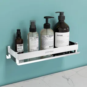 Plantex Stainless Steel Bathroom Organizer/Shelf for Bathroom/Kitchen/Wall - Chrome (12x5 Inch)