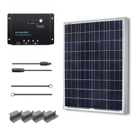 Renogy 100D WND30 100 Watts 12 Volts Monocrystalline Off Grid Solar Starter Kit