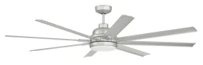 Rush 65" Ceiling Fan in Painted Nickel