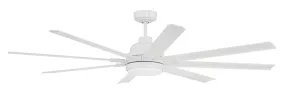 Rush 65" Ceiling Fan in White