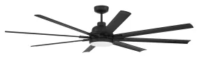 Rush 72" Ceiling Fan in Flat Black