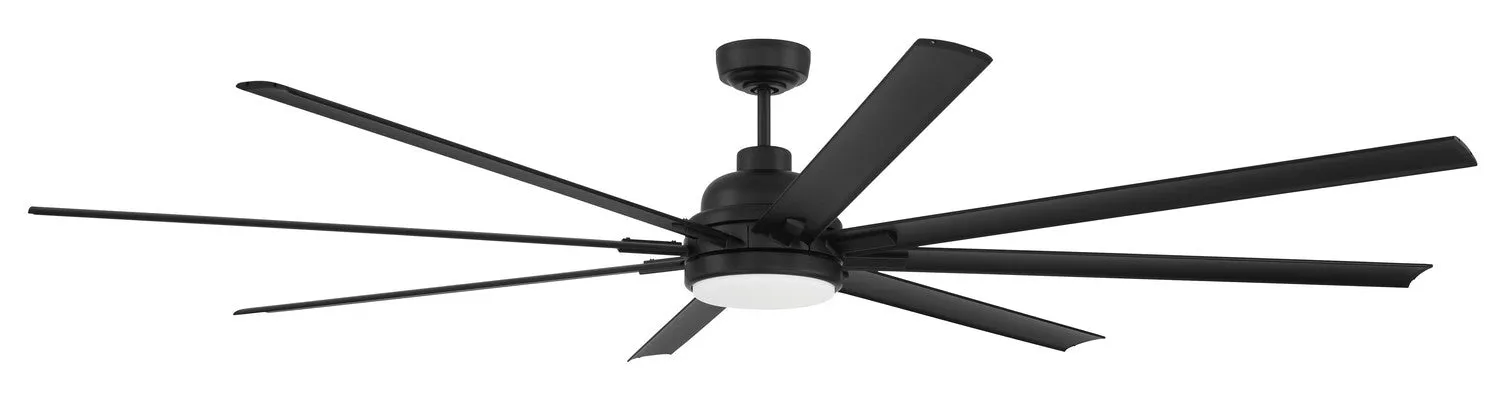 Rush 84" Ceiling Fan in Flat Black