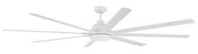 Rush 84" Ceiling Fan in White