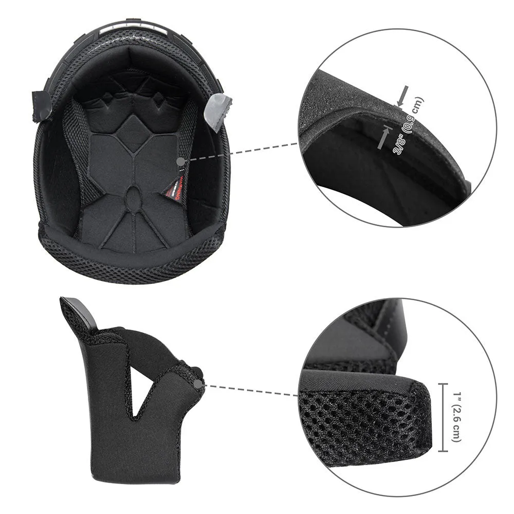 TheLAShop RUN-F Helmet Liner & Cheek Pads Set