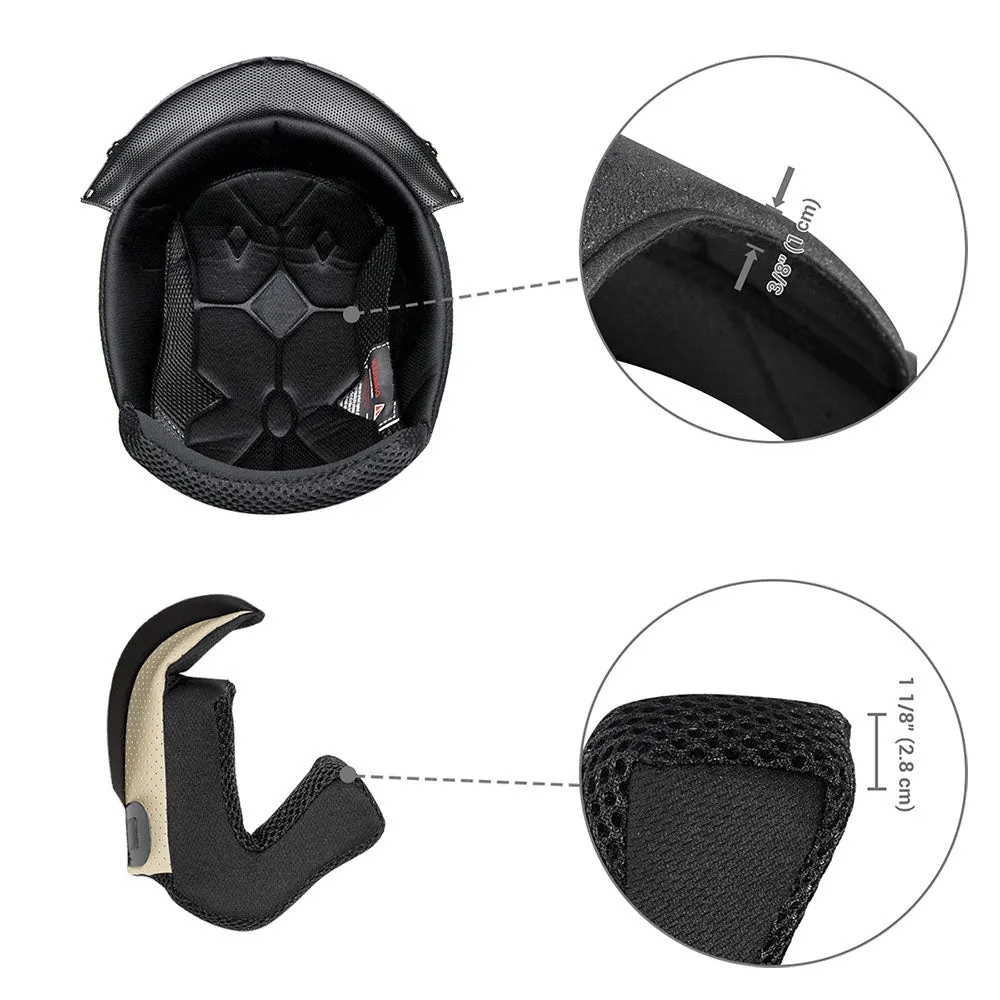 TheLAShop RUN-M Helmet Liner & Cheek Pads Set