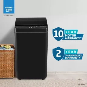 Voltas Beko WTL6504UEA/BPB 6.5 kg Fully Automatic Top Load Washing Machine Black